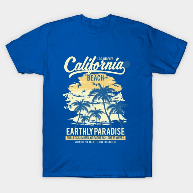 California Beach T-Shirt by GoshaDron